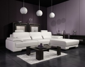 Sofa Sudut Modern Putih